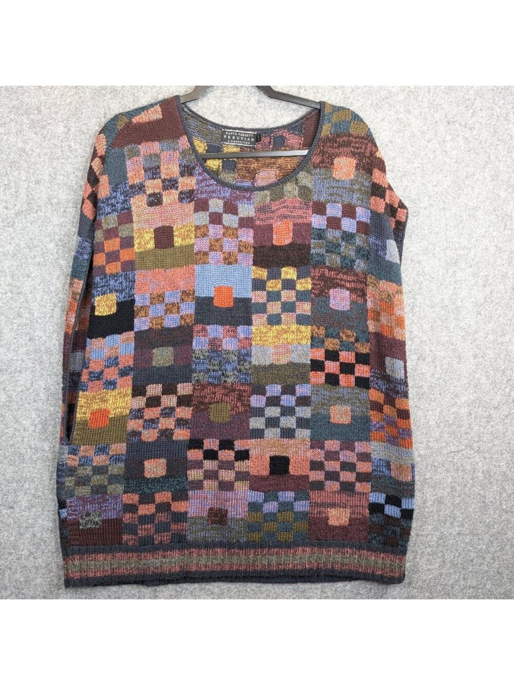 Kaffe Fassett Peruvian Connection Womens XL Sweater Vest Multicolor Pima Cotton